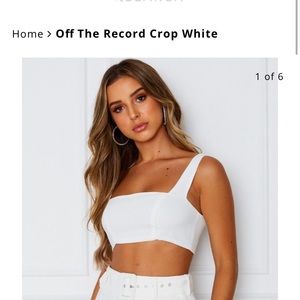 Off The Record Crop White